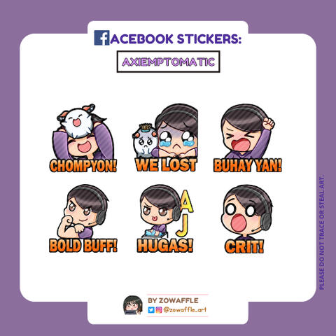Axiemptomatic FB Stickers
