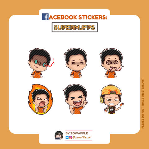 SuperMJ FB Stickers