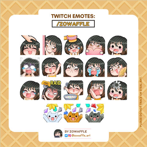 Zowaffle Emotes